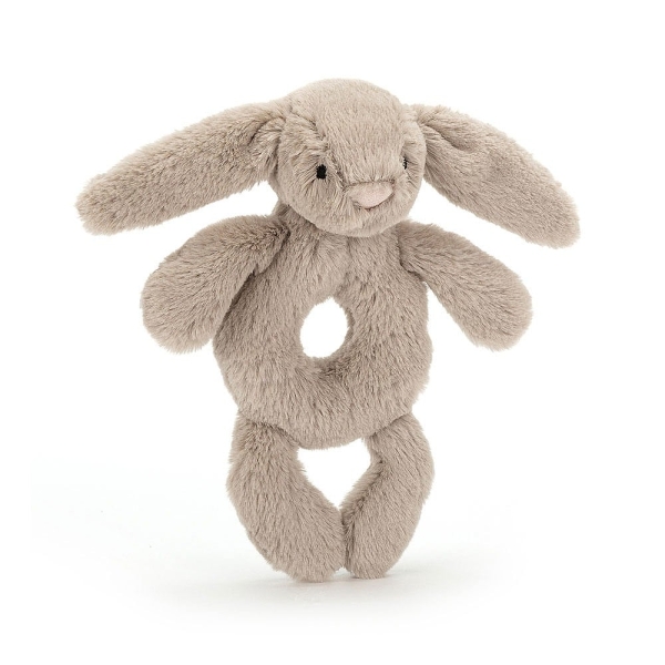 Jellycat Rabbit Rattle toy beige 18cm BRR4B