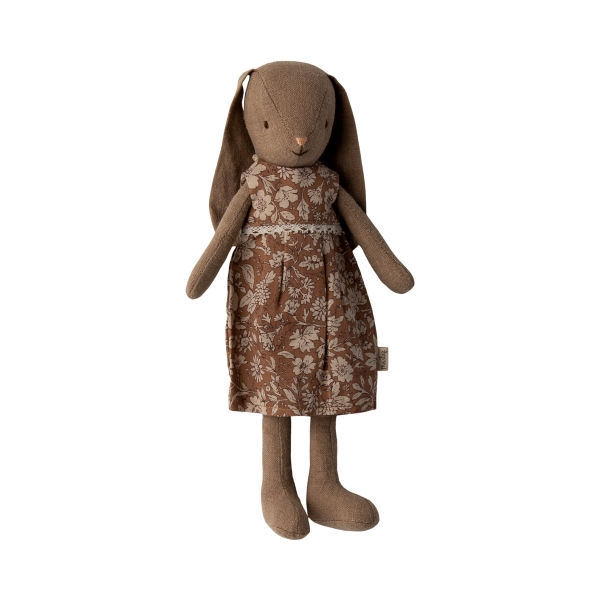 Maileg Bunny size 2 brown dress 16-3206-00