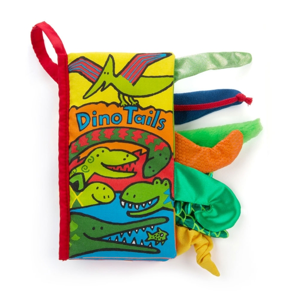 Livre sensoriel pour enfants "Dino Tails" de Jellycat BK444ND