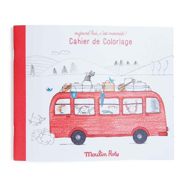 Moulin Roty Holiday road trip colouring book 713132