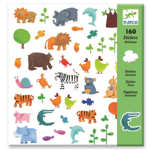 Djeco Set of single animal stickers DJ08841 