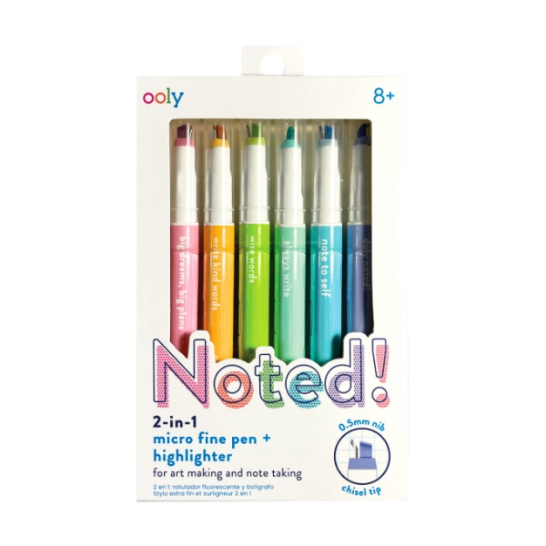 OOLY 2-in-1 fineliners with highlighters 132-146
