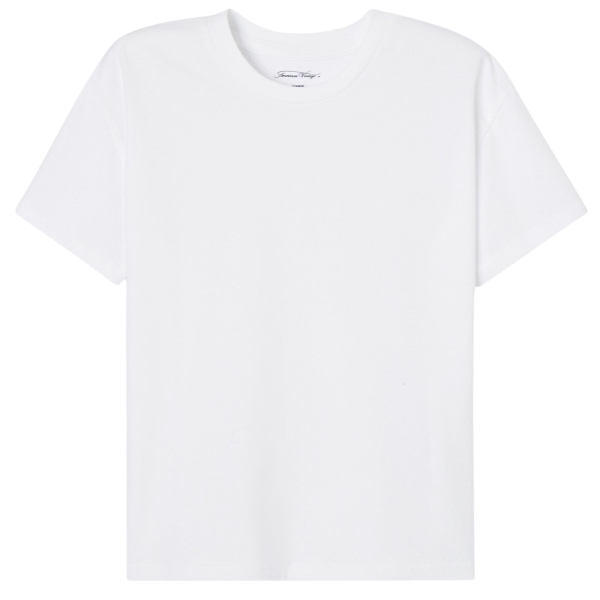 American Vintage T-shirt Fizvalley blanc KFIZ02AE24BLANC