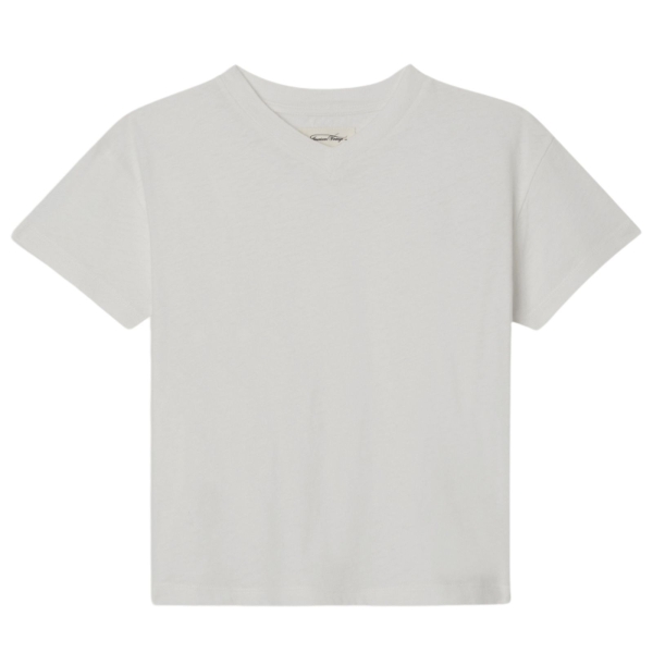 American Vintage T-shirt Gamipy blanc KGAMI02AE24BLANC