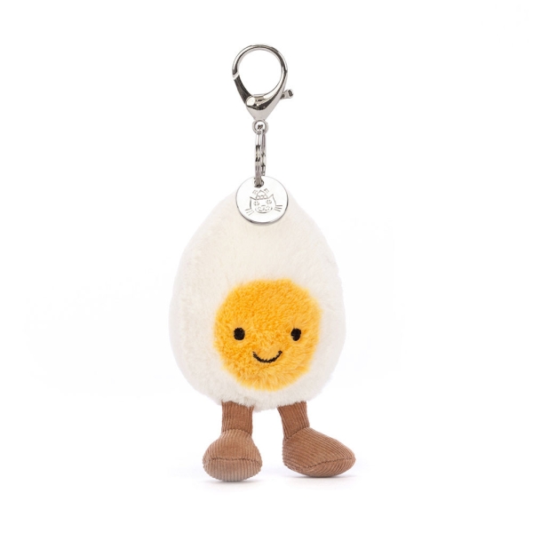 Jellycat Egg keyring with Happy Face 18cm A4BEBC