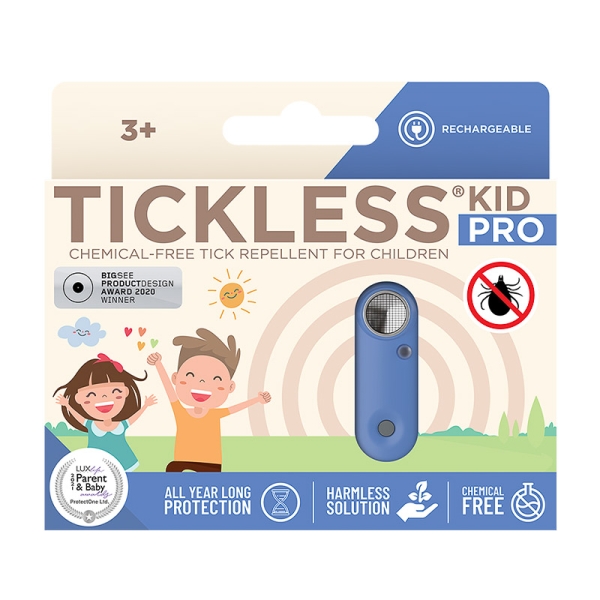 Tickless Ultradźwiękowa ochrona przed kleszczami Tickless Kid PRO Greek Blue KPR01GB 