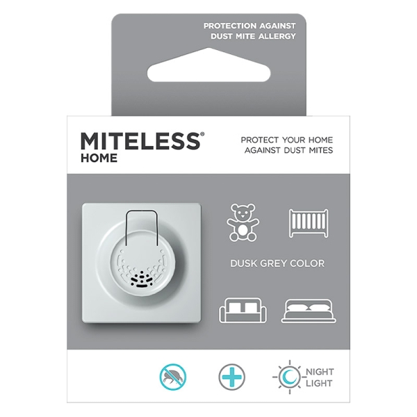 Tickless Ultradźwiękowa ochrona przed roztoczami Miteless Home Grey MH01GR 