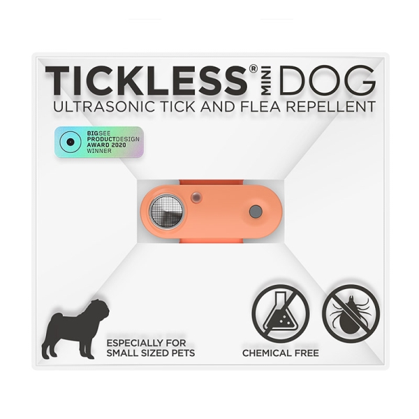 Tickless Tickless Pet mini Hot Peach Ultraschall-Zeckenschutz