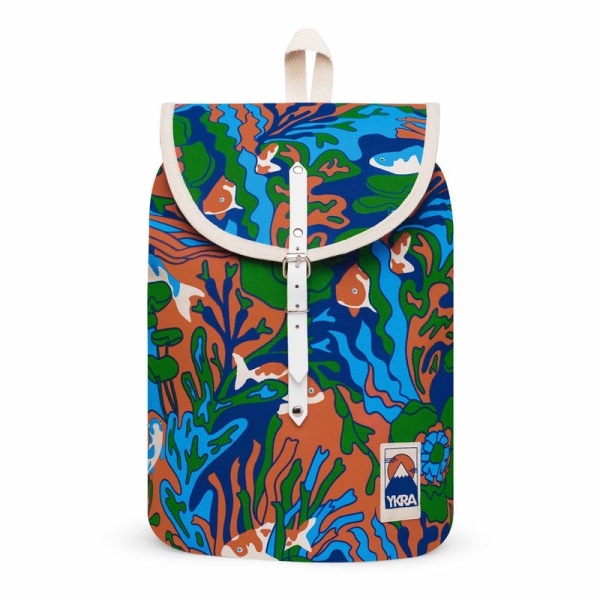 YKRA Matra Mini ls backpack trippy fish blue MM-LSB-BR-TFISHBL