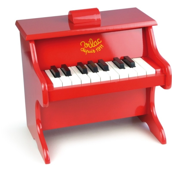 Vilac Piano en bois rouge fluo VIL-8364#i