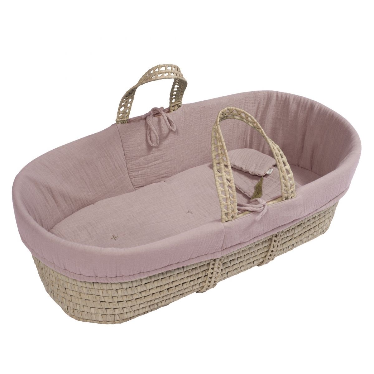 Numero 74 Moses Basket bed linen dusty pink 7400000082274 