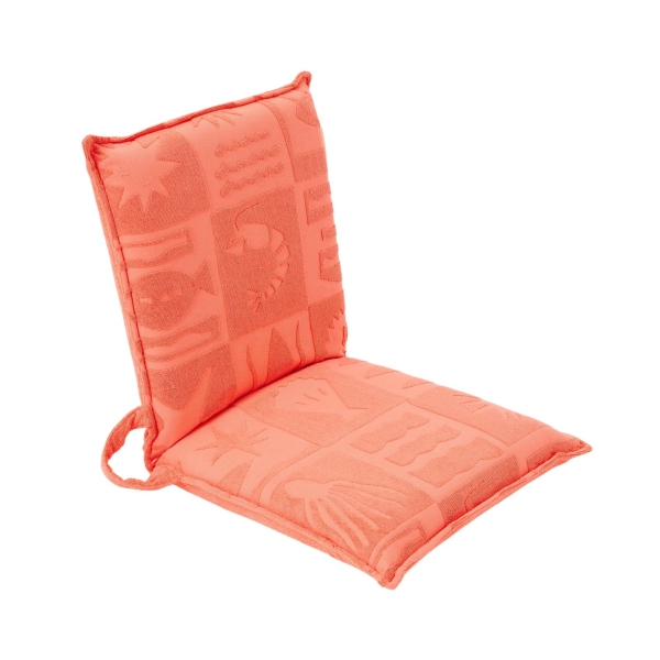 SUNNYLiFE Bawełniany leżak plażowy z tkaniny frotte De Playa Coral S31TFSDC 