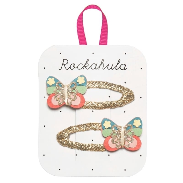 Rockahula Kids Lot de 2 pinces à cheveux Papillon arc-en-ciel H2129M