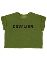 Piupiuchick Cavalier short sleeve t-shirt dark green AW24.JRS2403C 