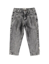 Piupiuchick Pantalones mom fit gris lavado AW24.MN2416A