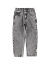 Piupiuchick Unisex denim pants washed grey AW24.UN2401A