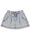 Piupiuchick Short skirt washed light blue AW24.MN2411