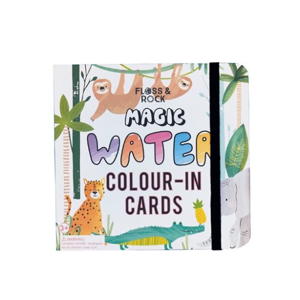 Floss & Rock Jungle Water Coloring Book with Pen 10 cards