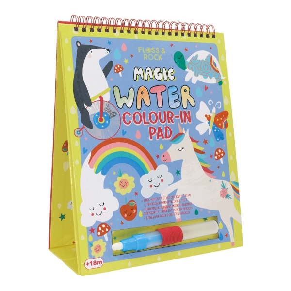 Floss & Rock Rainbow Fairies Libro para colorear en agua con bolígrafo y