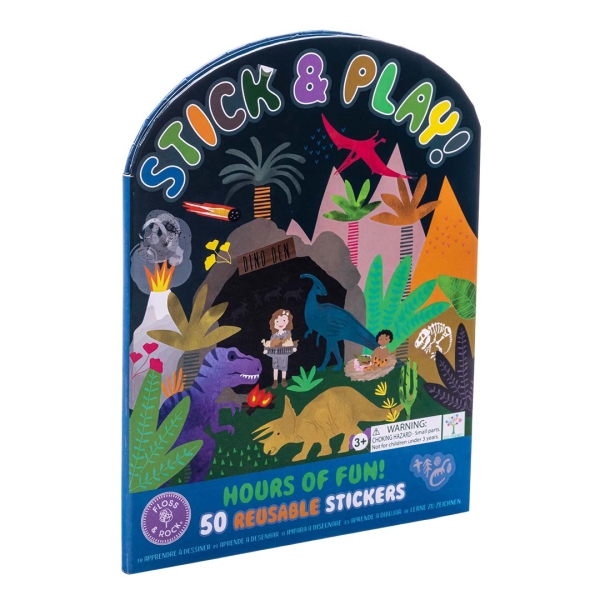 Floss & Rock Dinosaurs Reusable Sticker Set 46P6524
