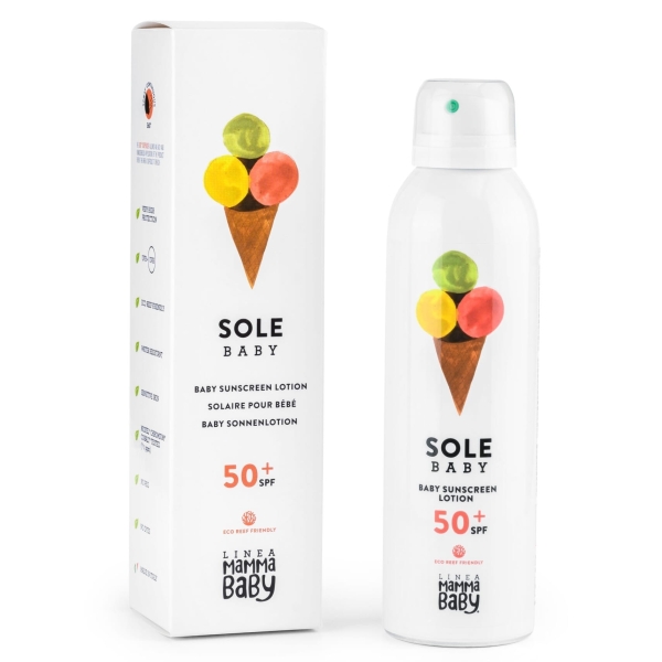Linea MammaBaby Lotion solaire SPF 50+ Eco Reef Baby, 150ml SOL50BH