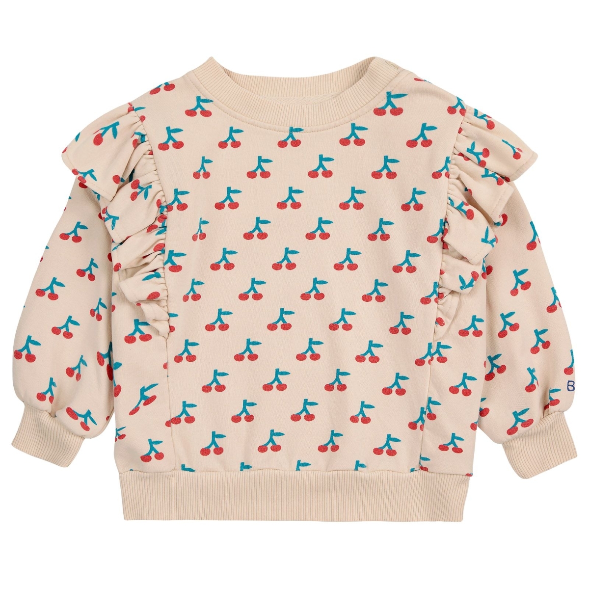 Bobo Choses Baby Cherry sweatshirt with ruffles bobo choses kids B224AB038