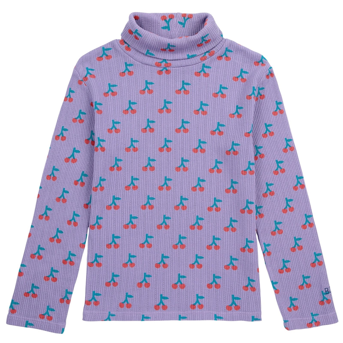 Bobo Choses Cherry all over turtle neck T-shirt bobo choses