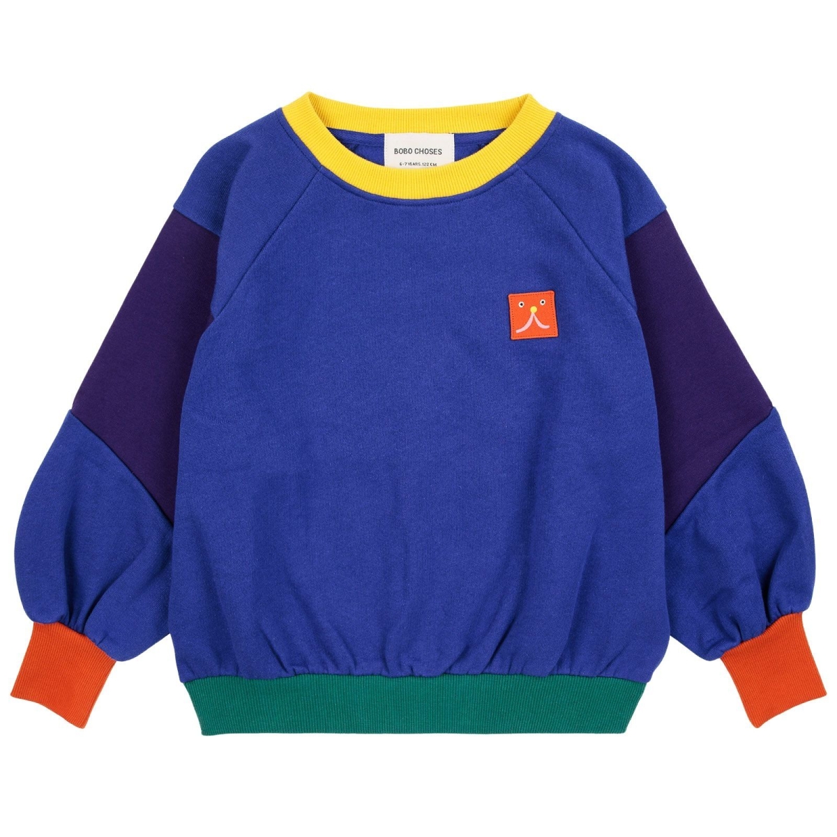 Bobo Choses sweatshirt Funny Face patch ranglan sleeve bobo choses kids B224AC052