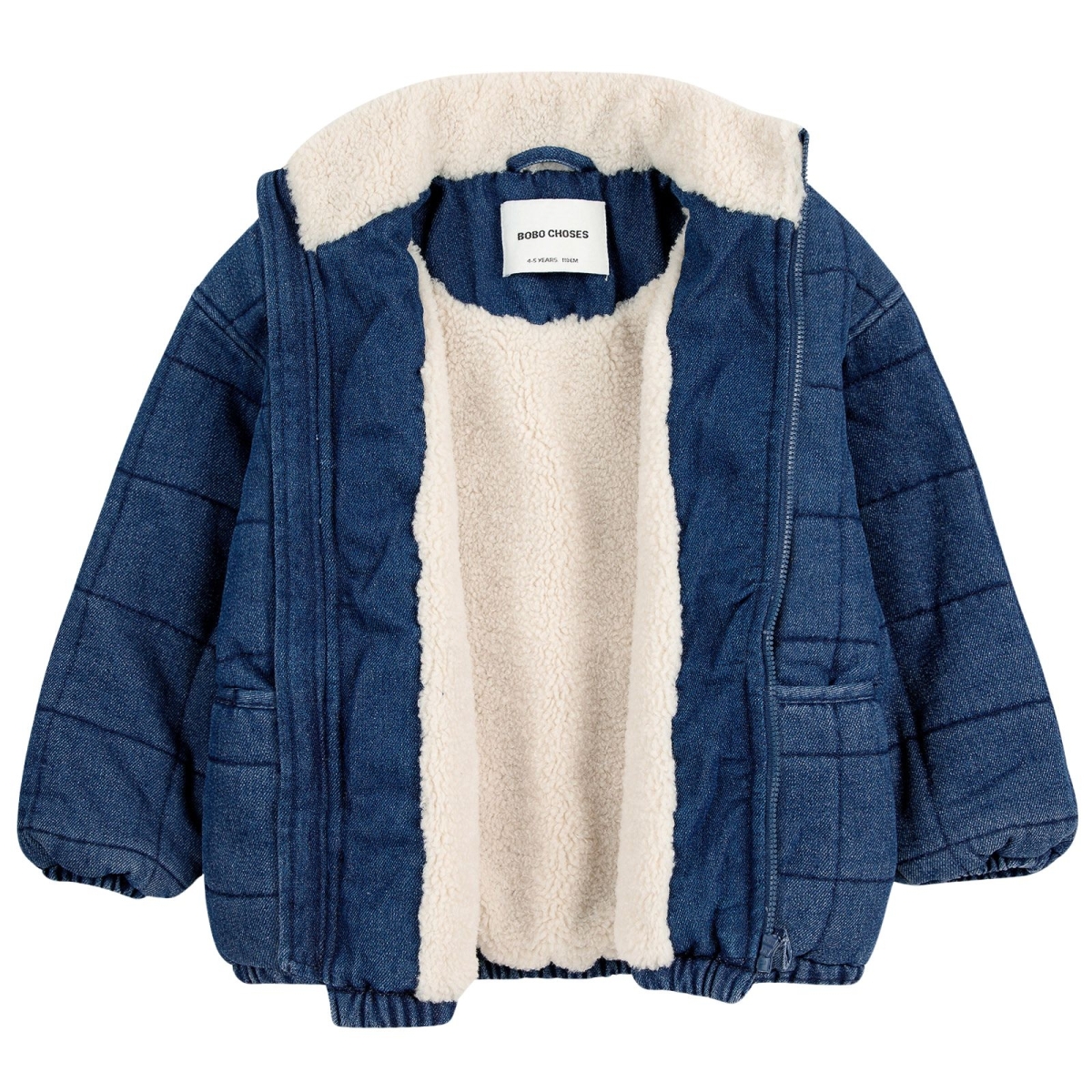 Bobo Choses Denim quilted jacket B.C Vintage kids B224AC127