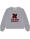 The New Society Space Woman Sweater Mist Melange W24WJYSW5S18 