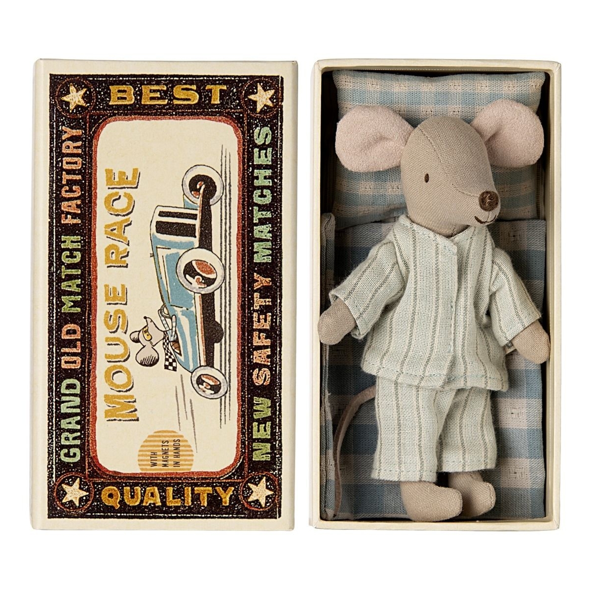 Maileg Mouse Big brother mouse in matchbox 17-4201-00