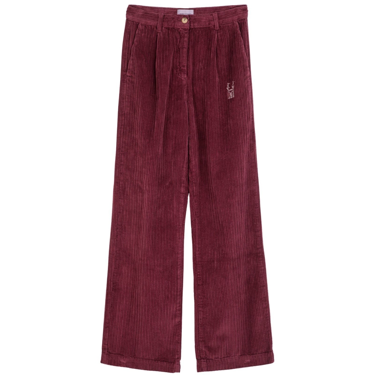 Bobo Choses Faraway Castle pleated corduroy pants Adult