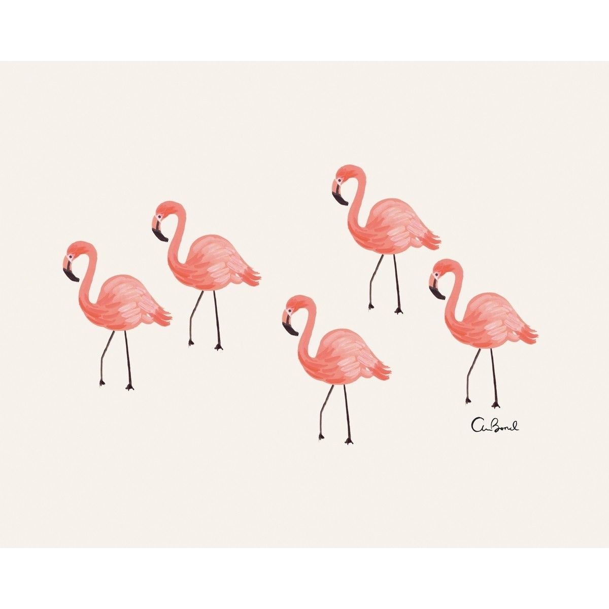 Rifle Paper Co. Art-print Flamingo pink RPC-CARD-3643 