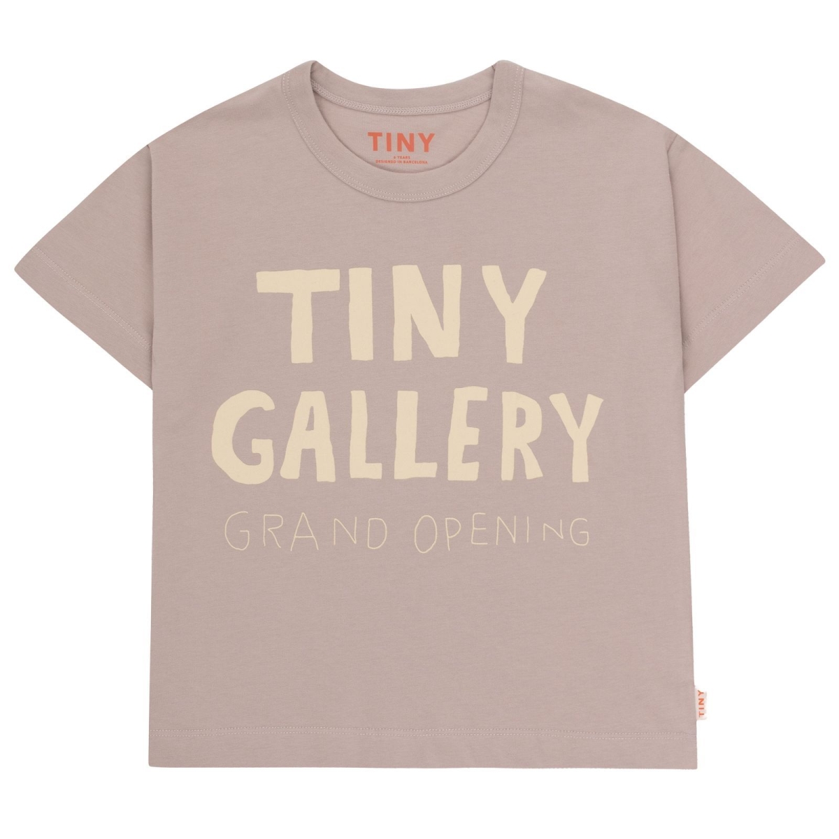 Camiseta Tiny Cottons Tiny Gallery Taupe AW24-094-P06