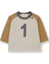 1 + in the family Genar long sleeve tee ochre 24w-101