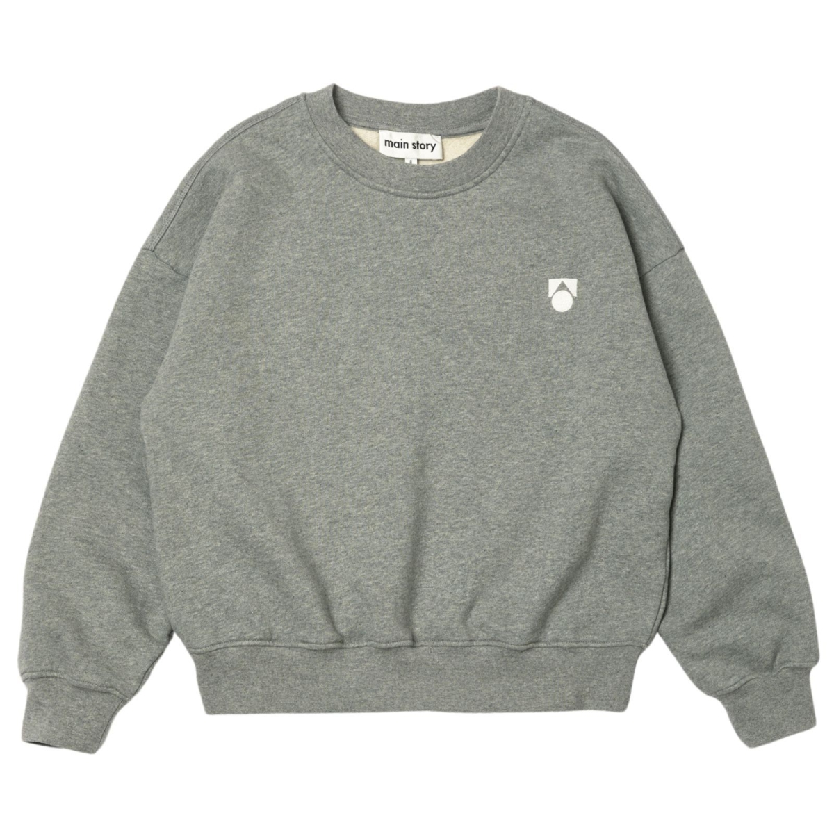 Main Story Bubble Sweatshirt Grey Melange Fleece AW24MS185