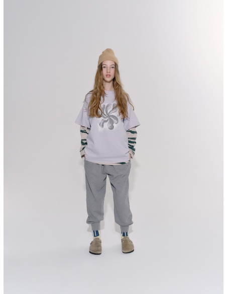 Main Story Sweatpant Grey Melange Fleece