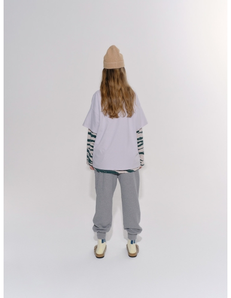 Main Story Sweatpant Grey Melange Fleece