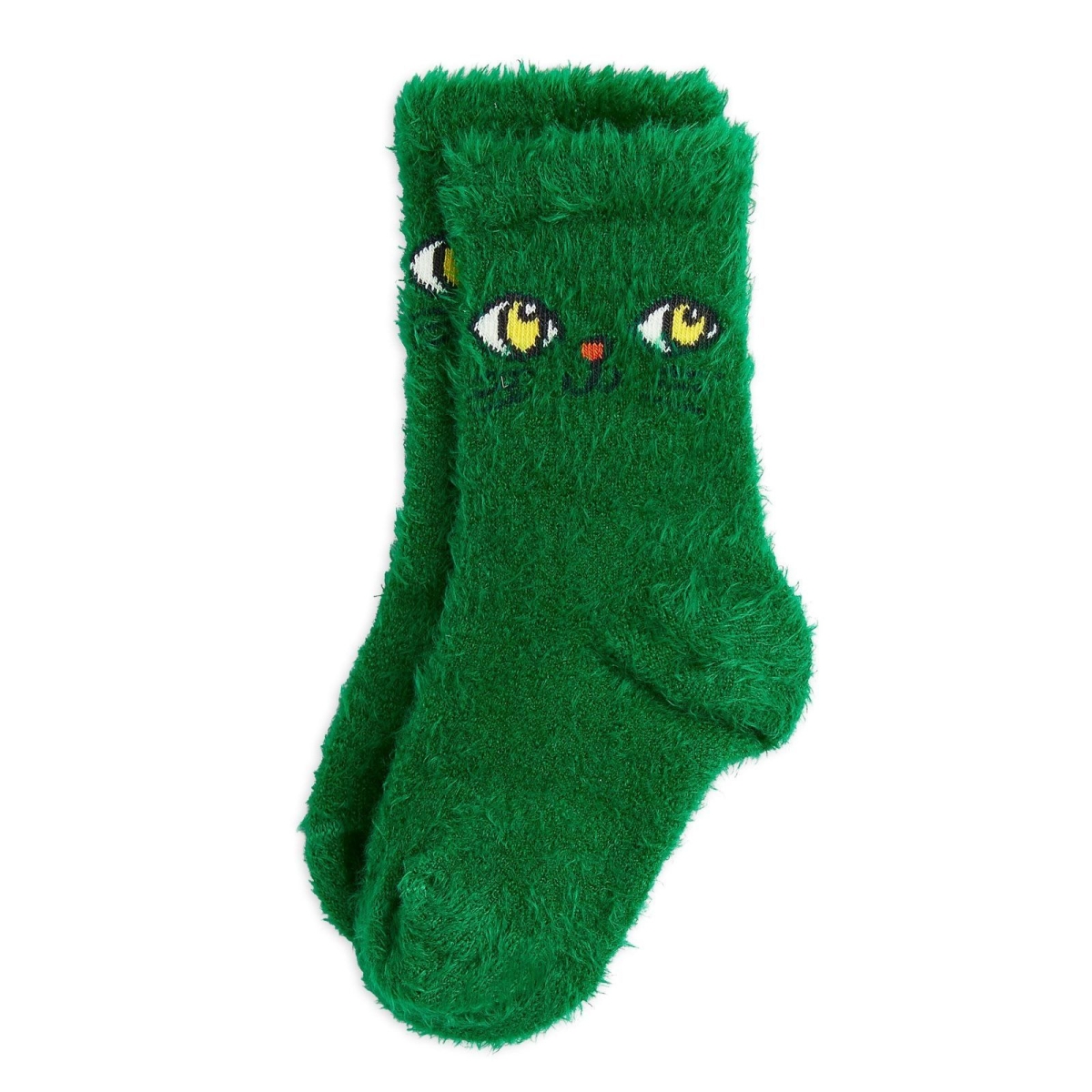 Mini Rodini Cat Face Fluffy Sock 2476011975