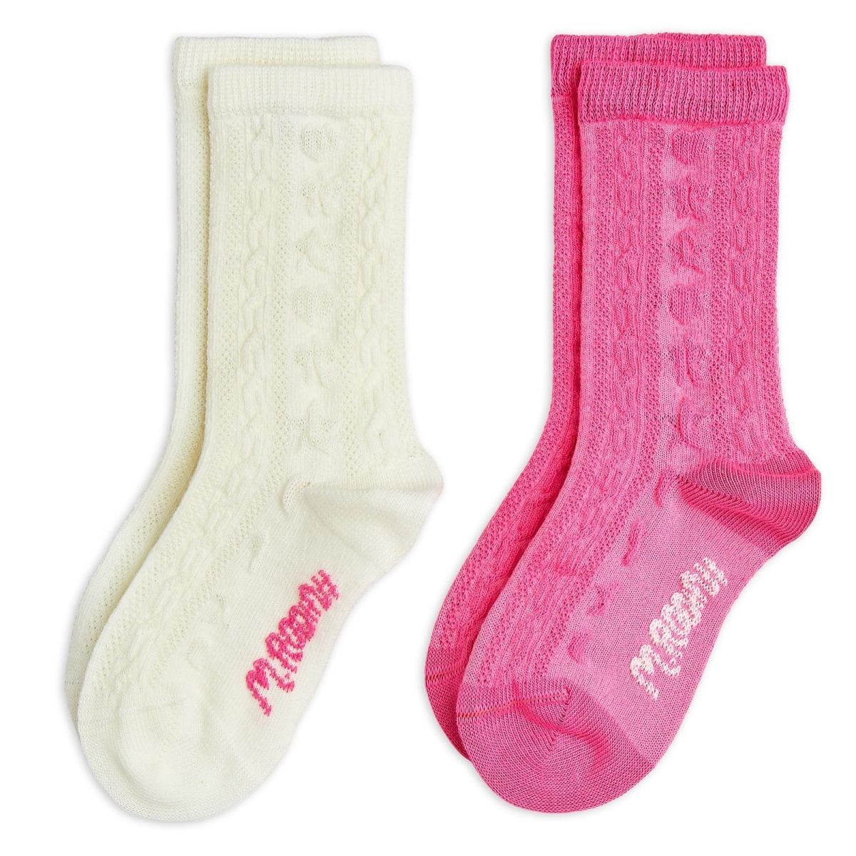 Mini Rodini Textured 2-Pack Socks 2476012600