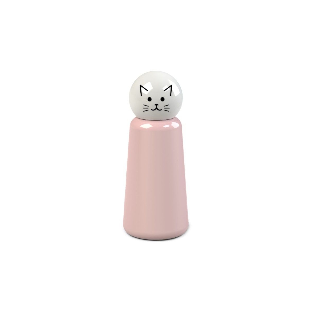 블랙+블룸 보온 물병 스키틀 미니, 고양이 300ml 핑크 LL-7303