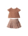 Maileg Ensemble Lapin - Chemise et jupe en tricot, taille 3