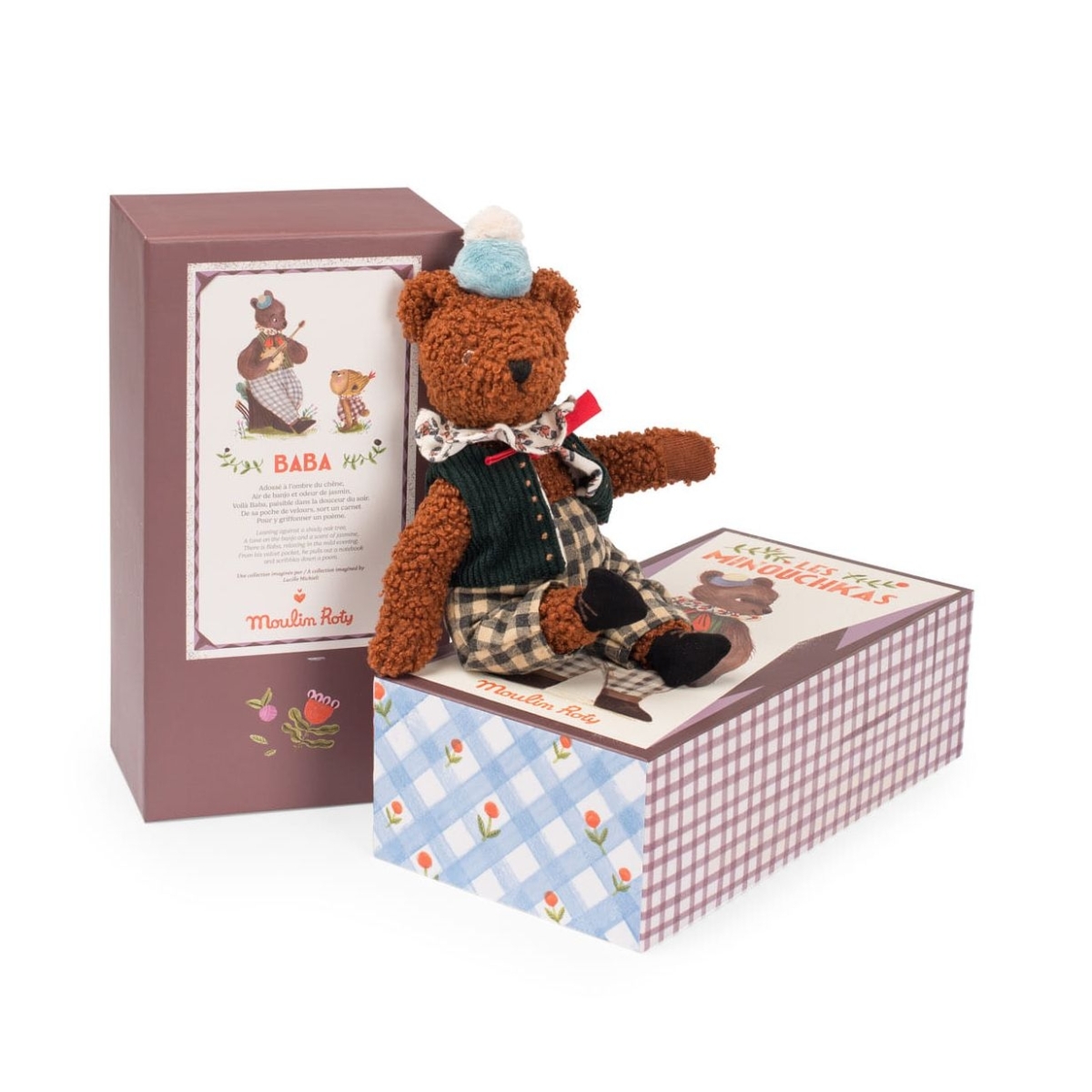 Moulin Roty Baba Bear in a Decorative Box Les Minouchkas 681025