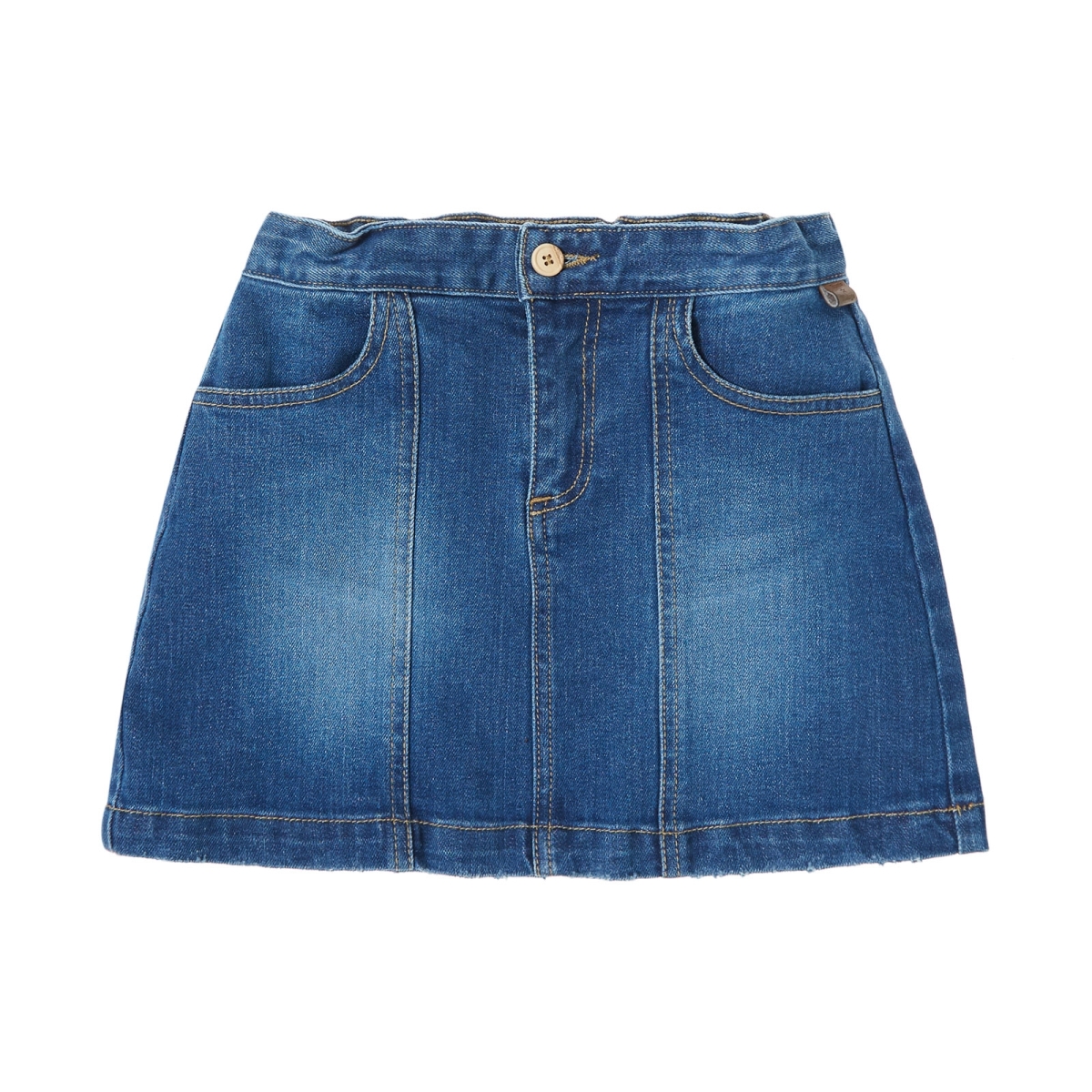 Tocoto Vintage Mini jupe en jean bleu W32024