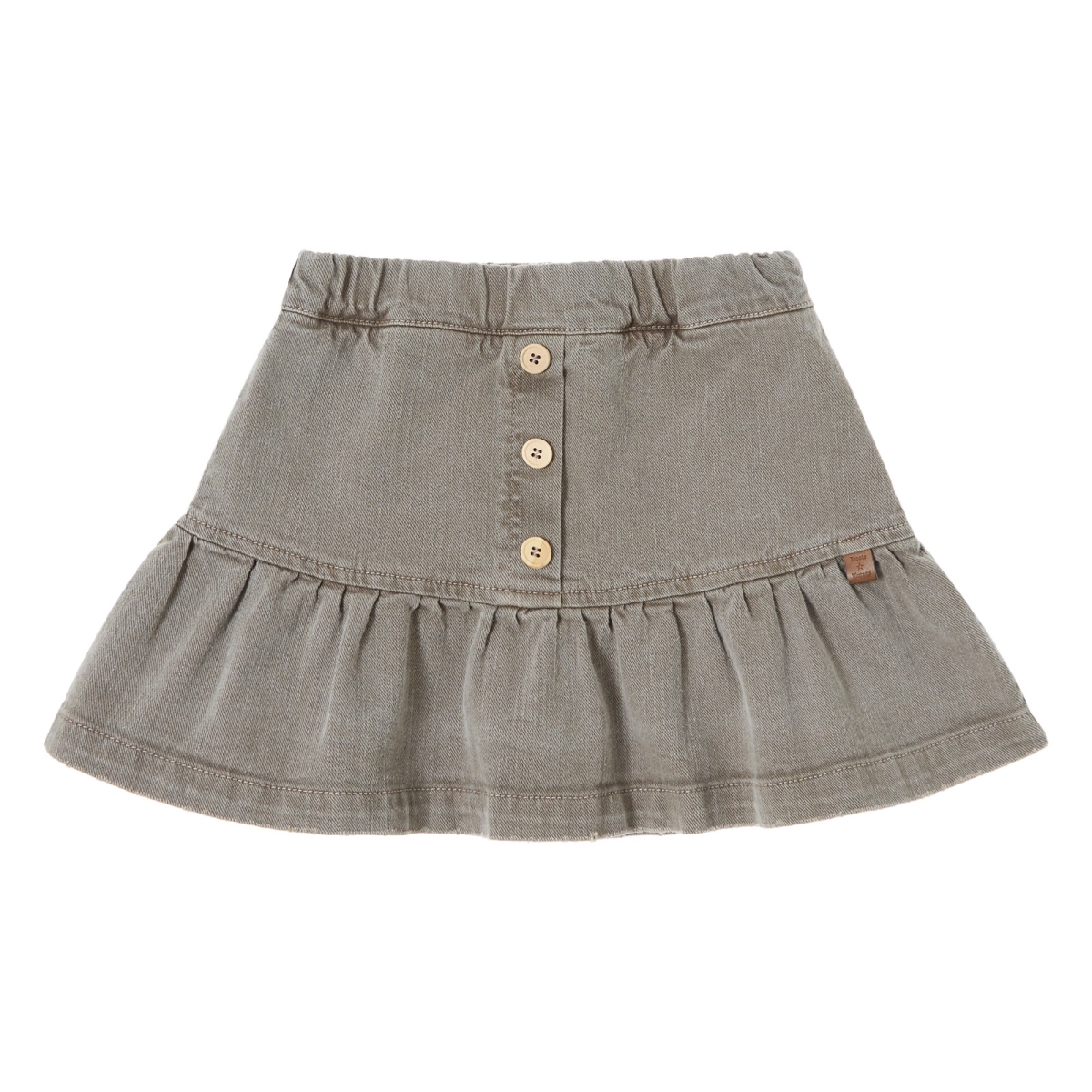 Tocoto Vintage Denim skirt green W31924