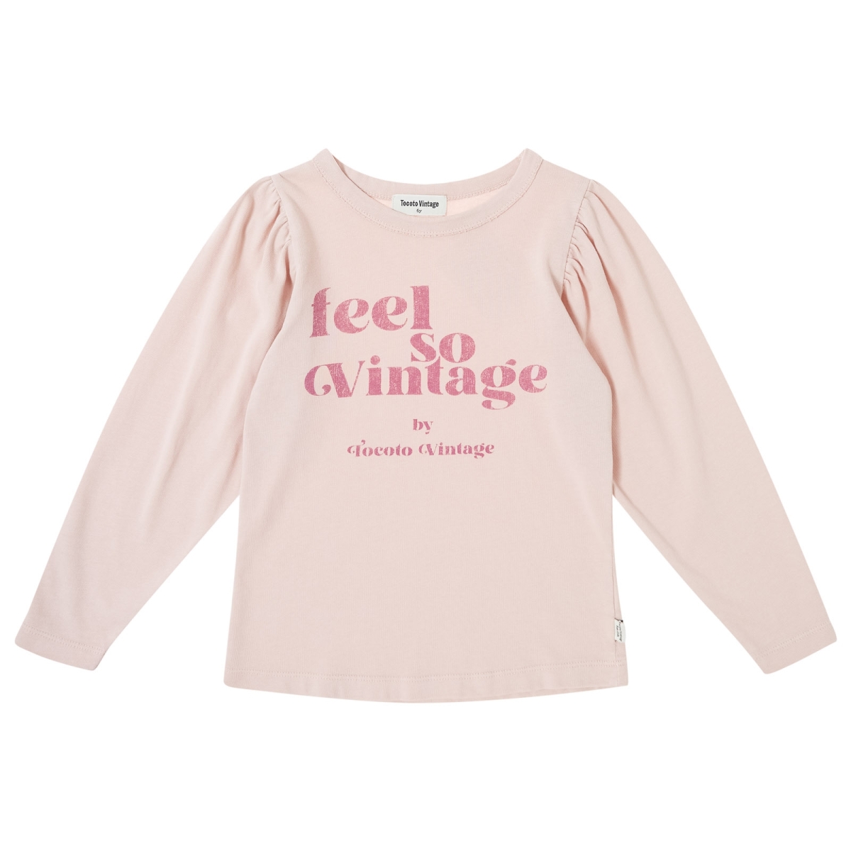 Tocoto Vintage T-shirt "feel so vintage" pink W53024 