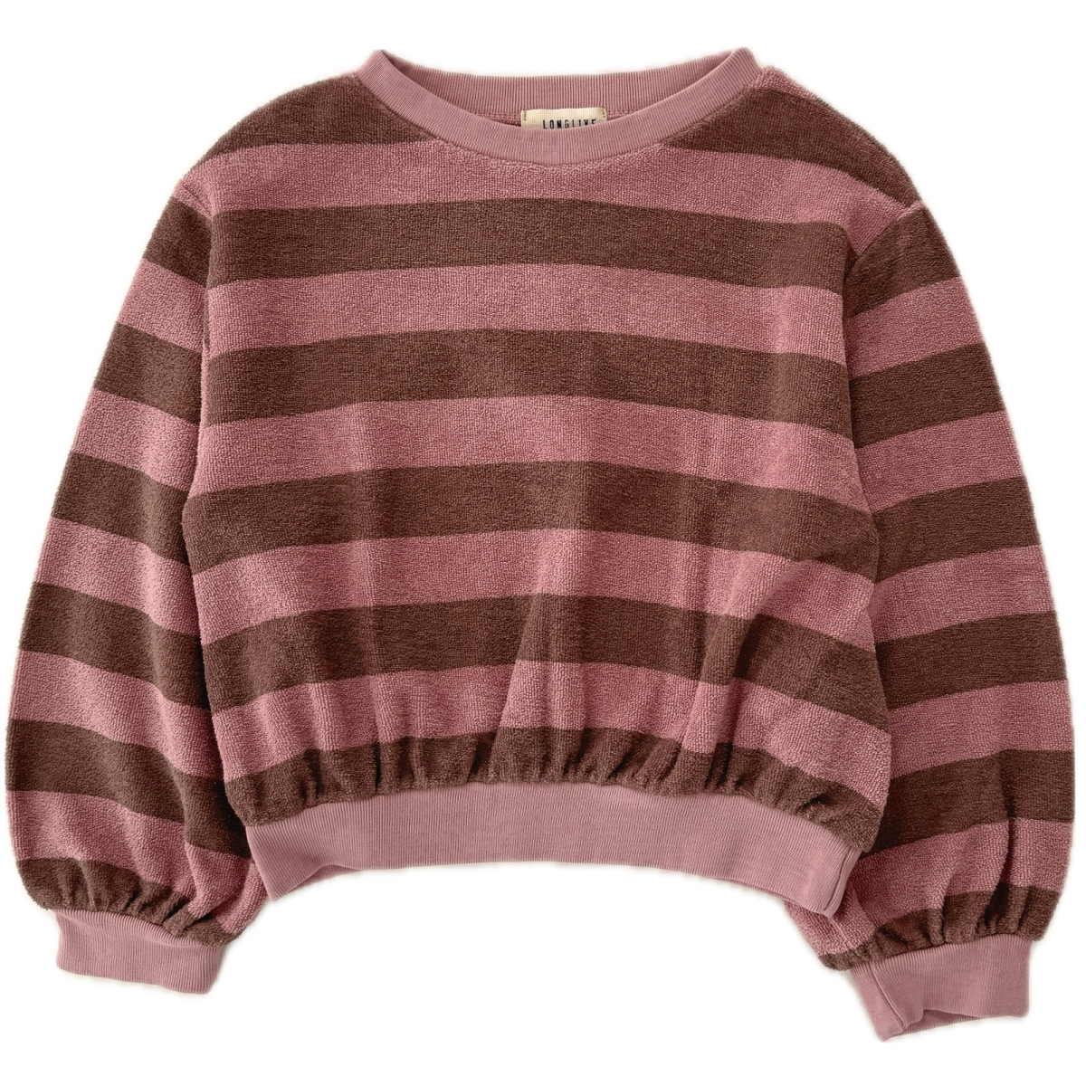 Longlivethequeen Striped sweatshirt pink stripe 24215-1120