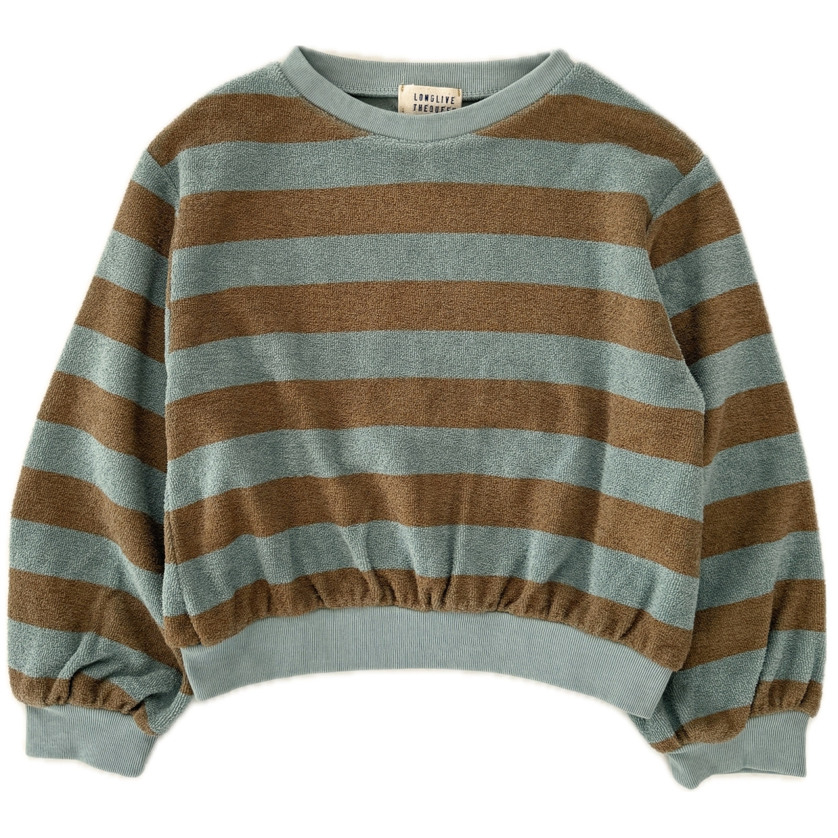 Longlivethequeen Blue stripe sweatshirt 24215-1127