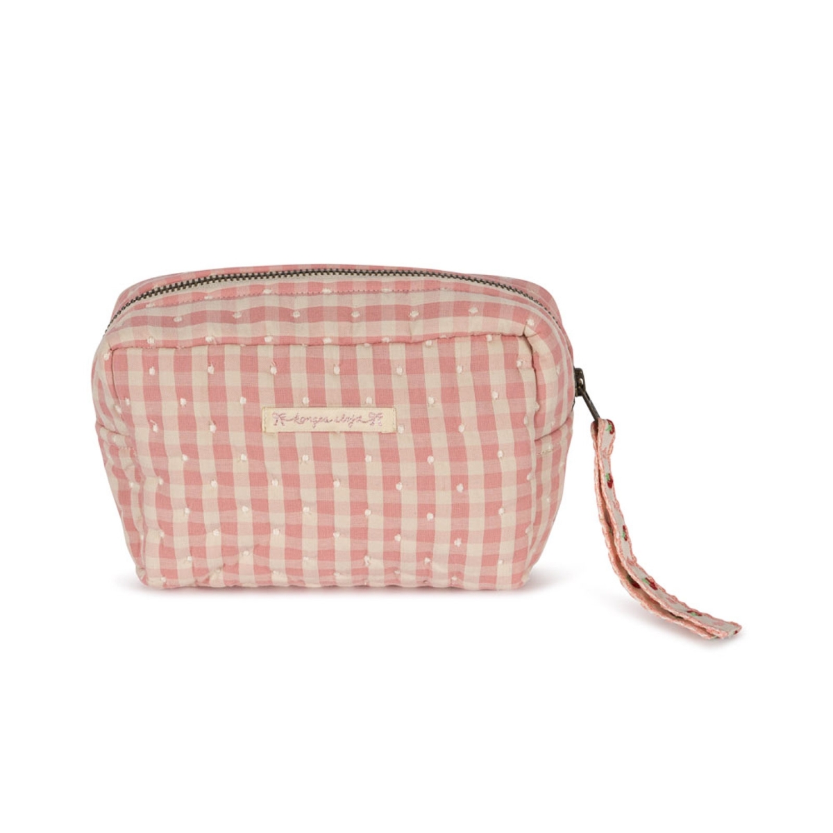 Konges Slojd Mała Kosmetyczka Seersucker Powder Pink Check KS101661 