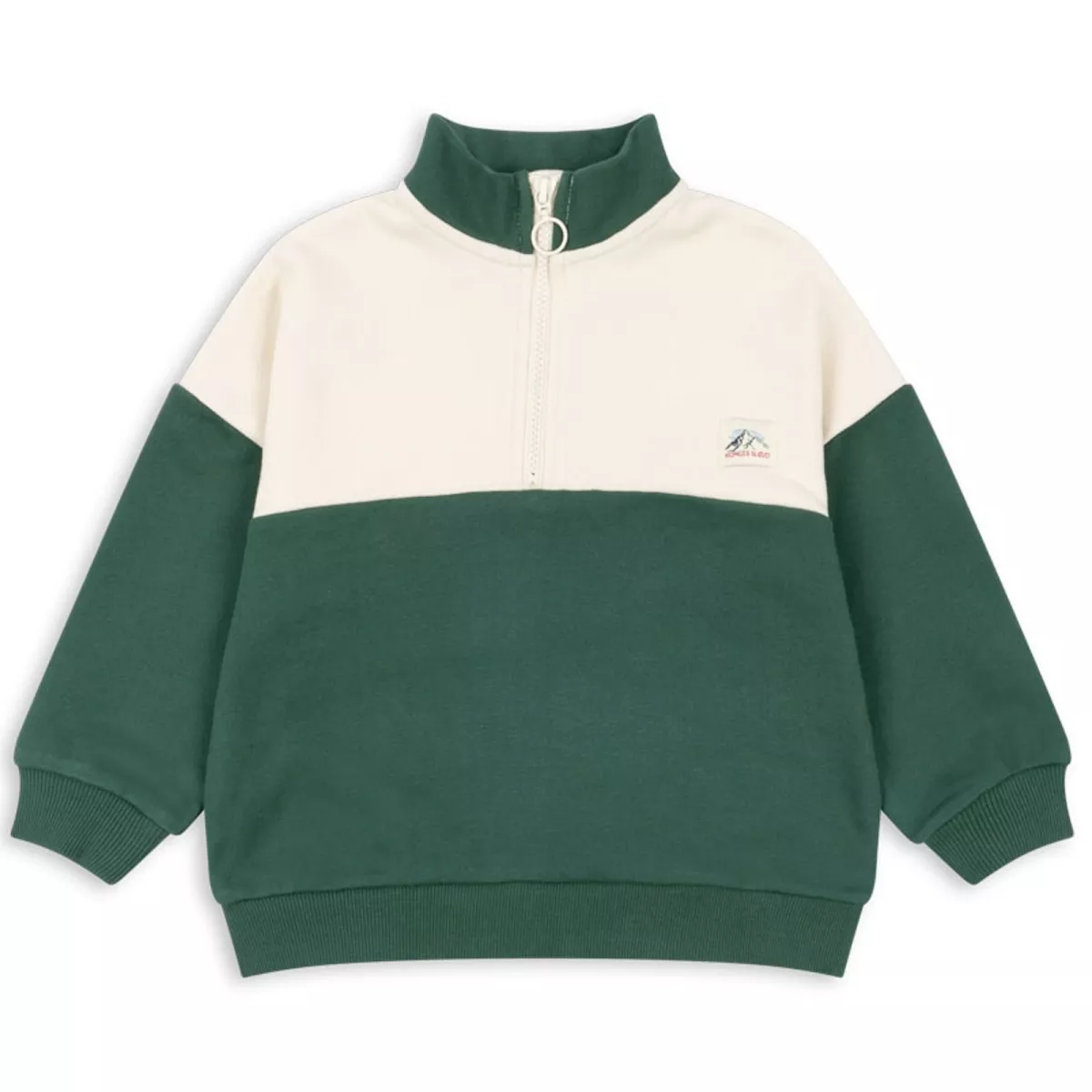 Konges Slojd Lou Half Zip Sweat Smoke Pine KS101563